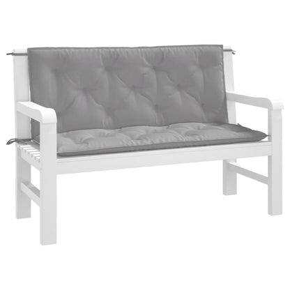 Tuinbankkussens 2 St 120X50X7 Cm Oxford Stof Grijs