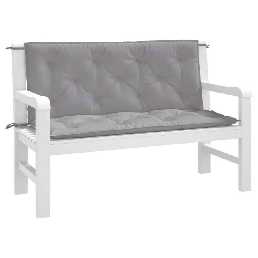 Tuinbankkussens 2 St 120X50X7 Cm Oxford Stof Grijs