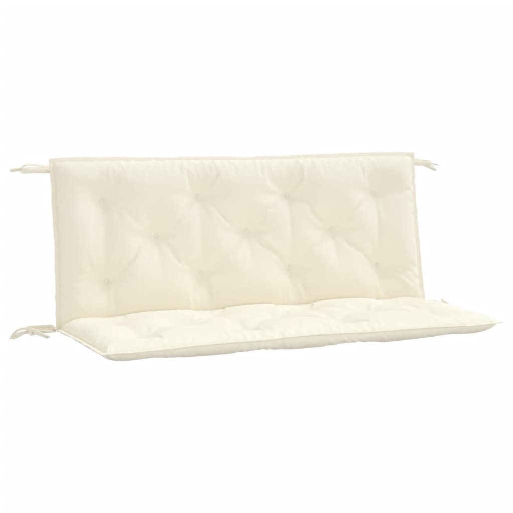 Tuinbankkussens 2 St 120X50X7 Cm Oxford Stof Crèmewit Groen