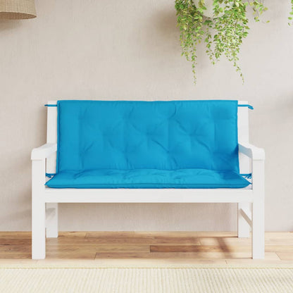 Tuinbankkussens 2 St 120X50X7 Cm Oxford Stof Lichtblauw