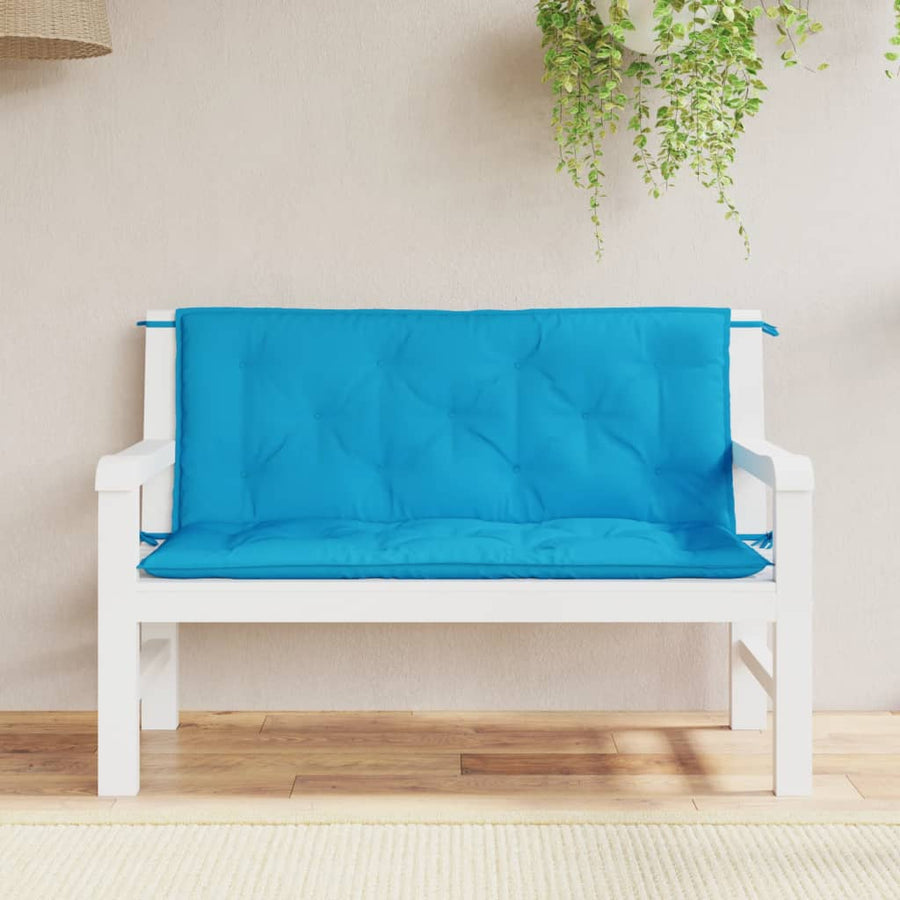Tuinbankkussens 2 St 120X50X7 Cm Oxford Stof Lichtblauw