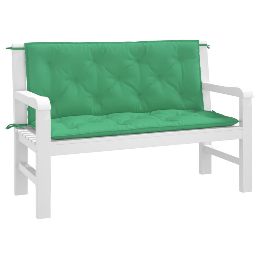 Tuinbankkussens 2 St 120X50X7 Cm Oxford Stof Groen