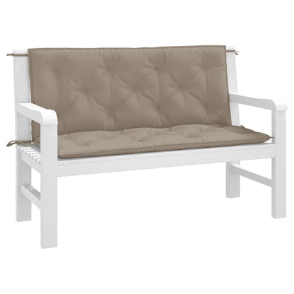 Tuinbankkussens 2 St 120X50X7 Cm Oxford Stof Taupe