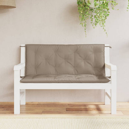 Tuinbankkussens 2 St 120X50X7 Cm Oxford Stof Taupe