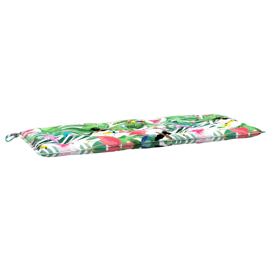 Tuinbankkussens 10X50X7 Cm Stof Meerkleurig 120 cm Groen en roze