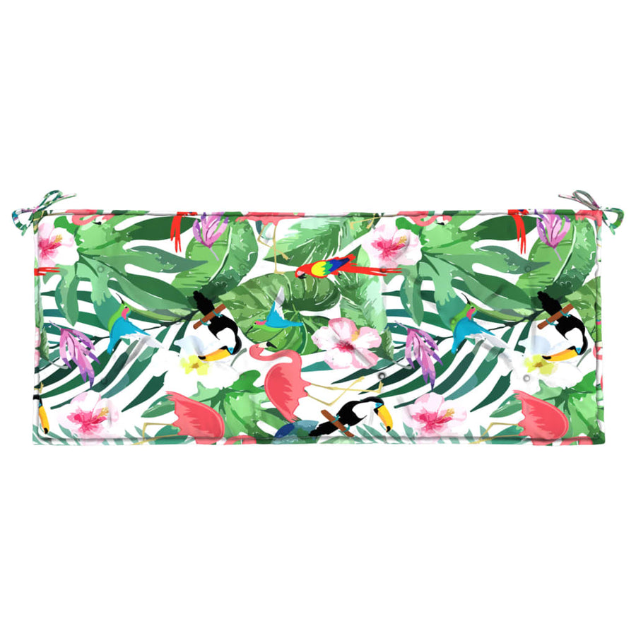Tuinbankkussens 10X50X7 Cm Stof Meerkleurig 120 cm Groen en roze