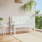 Tuinbankkussens 2 stuks 120x50x7 cm bladpatroon