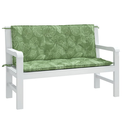 Tuinbankkussens 10X50X7 Cm Stof 120 cm Bladpatroon