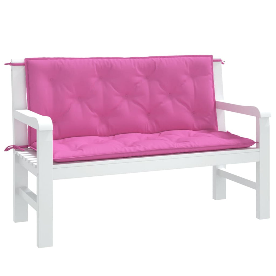 Tuinbankkussens 10X50X7 Cm Stof 120 cm Roze