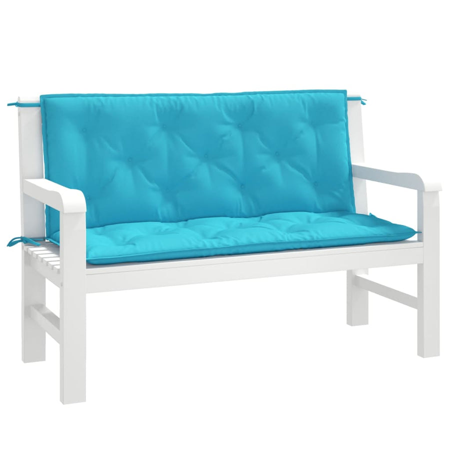 Tuinbankkussens 10X50X7 Cm Stof 120 cm Turquoise