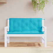 Tuinbankkussens 2 st 120x50x7 cm turquoise