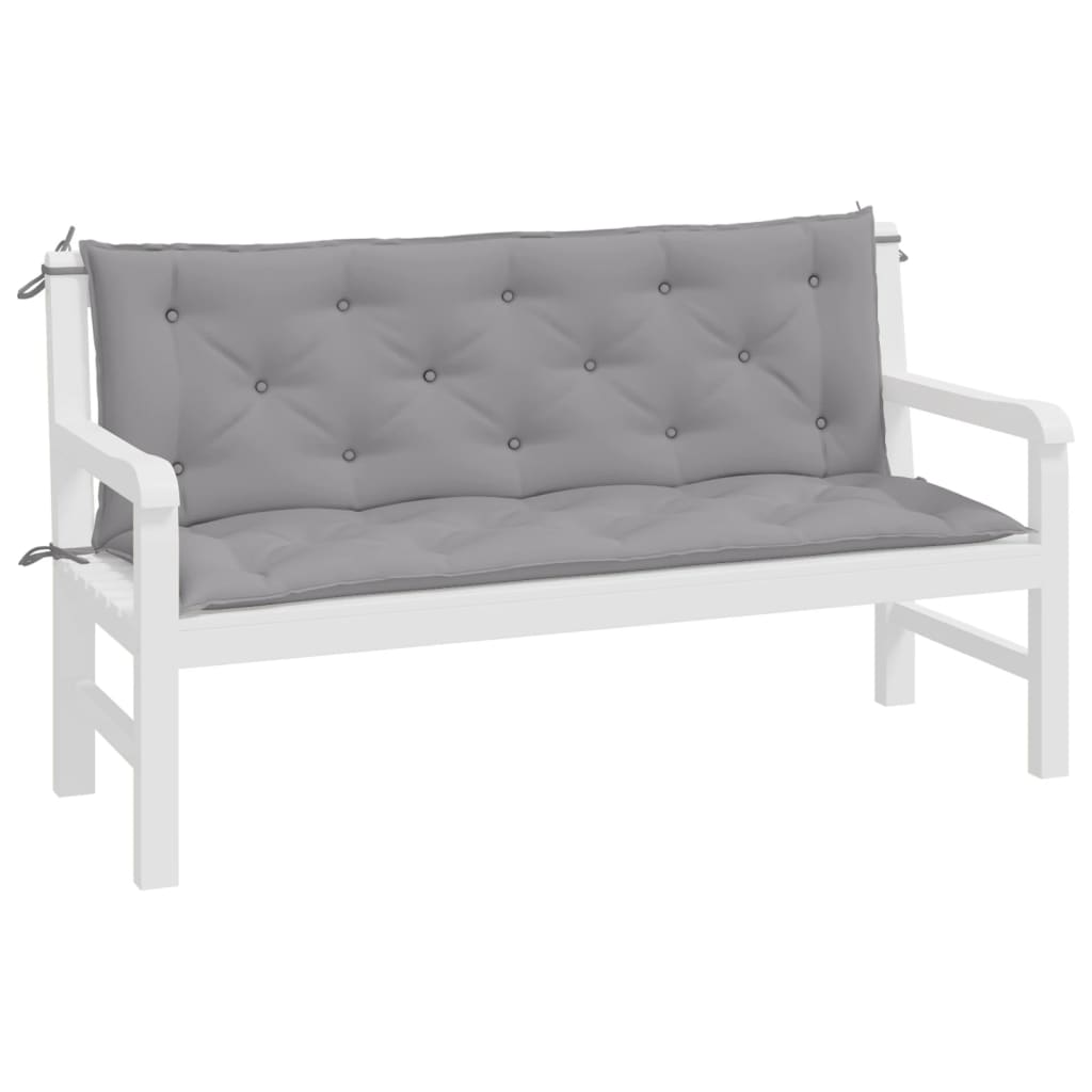 Tuinbankkussens 2 St 150X50X7 Cm Oxford Stof Grijs