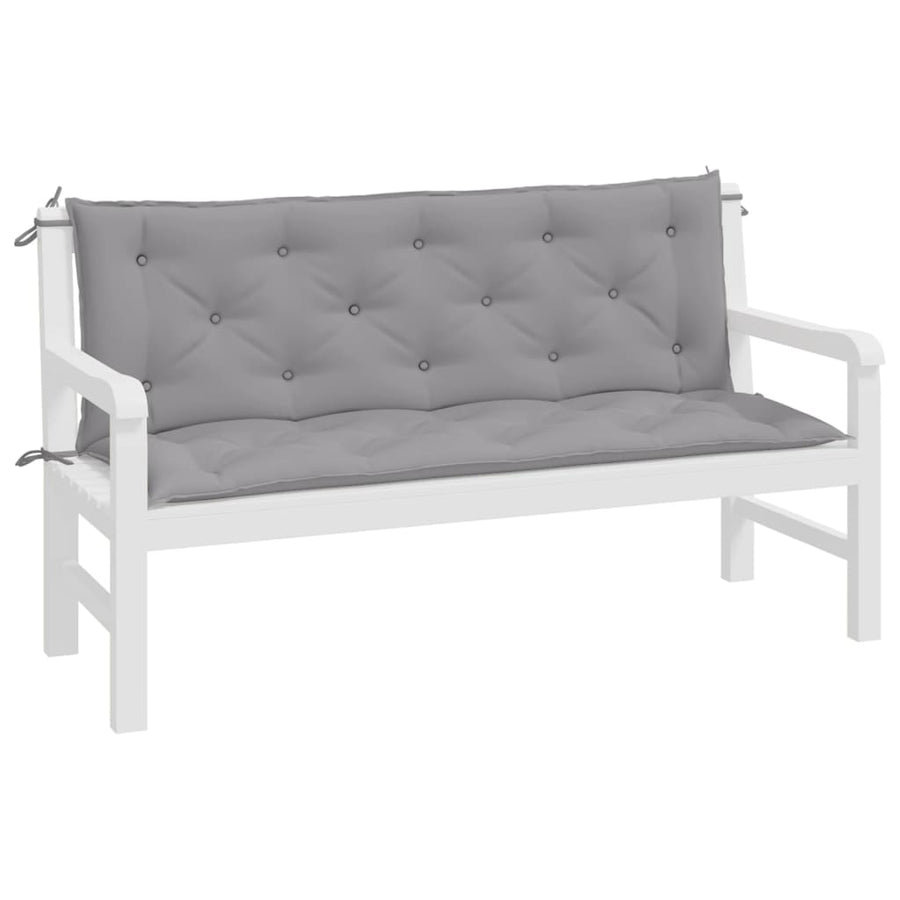 Tuinbankkussens 2 St 150X50X7 Cm Oxford Stof Grijs