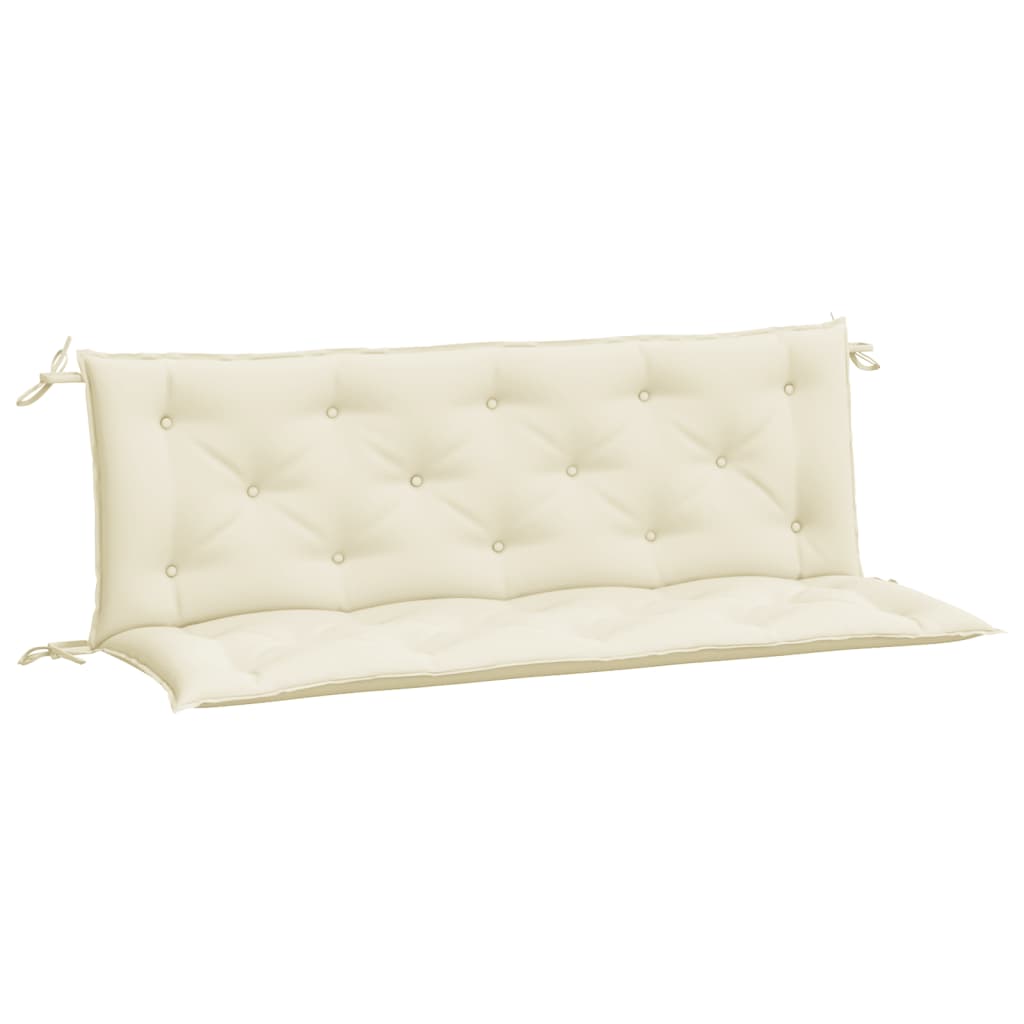 Tuinbankkussens Oxford Stof Wit 150 x 50 x 7 cm Crème