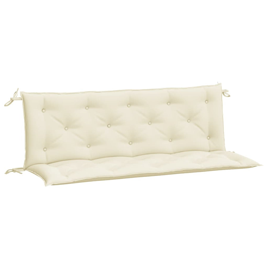 Tuinbankkussens Oxford Stof Wit 150 x 50 x 7 cm Crème