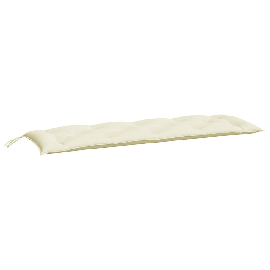 Tuinbankkussens Oxford Stof Wit 150 x 50 x 7 cm Crème