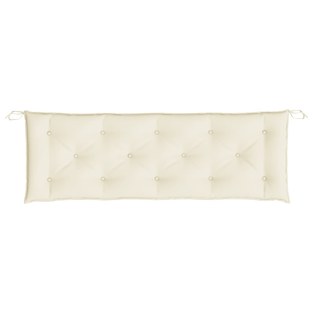 Tuinbankkussens Oxford Stof Wit 150 x 50 x 7 cm Crème