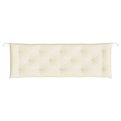 Tuinbankkussens Oxford Stof Wit 150 x 50 x 7 cm Crème