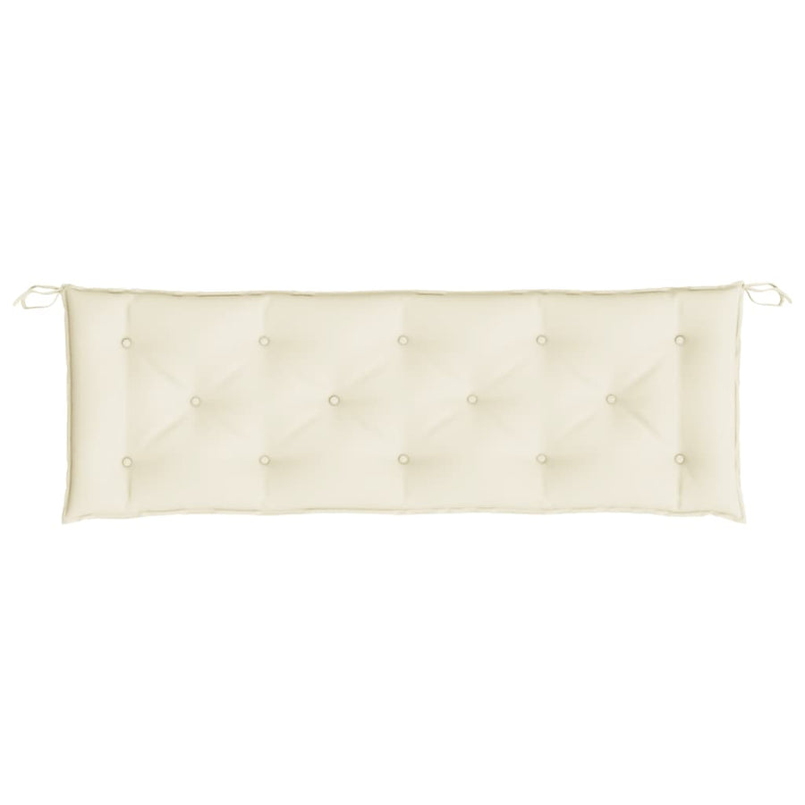 Tuinbankkussens Oxford Stof Wit 150 x 50 x 7 cm Crème