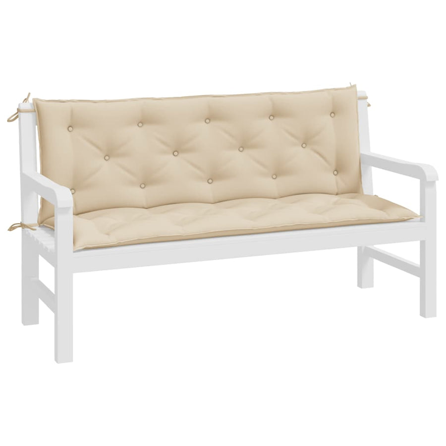 Tuinbankkussens 2 St 150X50X7 Cm Oxford Stof Beige