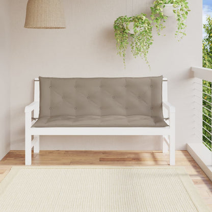Tuinbankkussens 2 St 150X50X7 Cm Oxford Stof Taupe