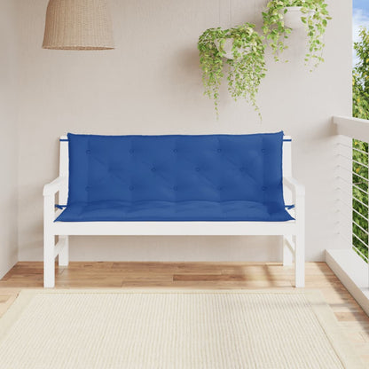 Tuinbankkussens 2 St 150X50X7 Cm Oxford Stof Blauw