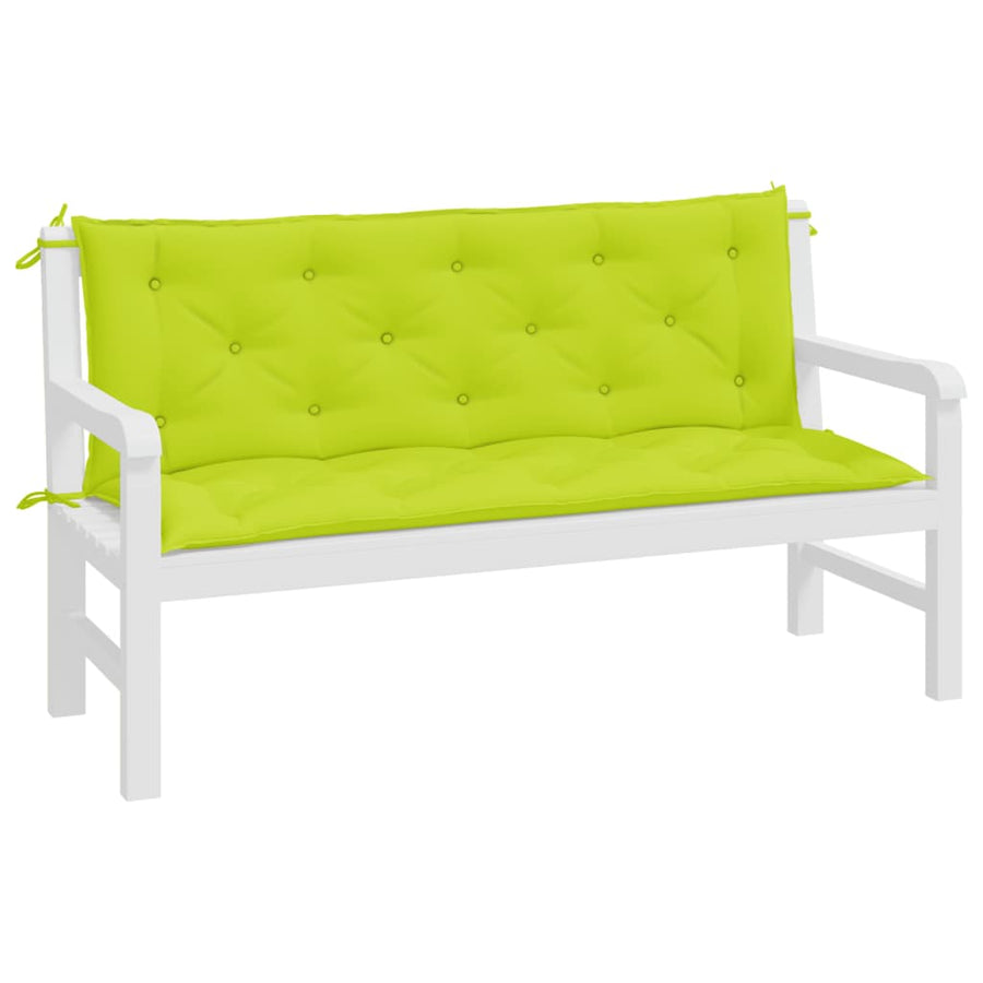 Tuinbankkussens 2 St 150X50X7 Cm Oxford Stof Heldergroen