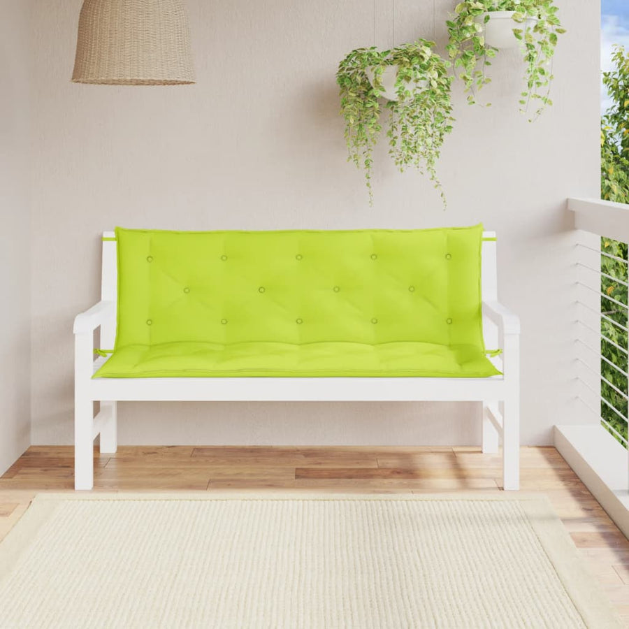 Tuinbankkussens 2 St 150X50X7 Cm Oxford Stof Heldergroen