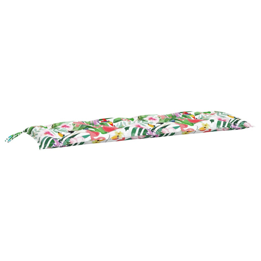 Tuinbankkussens 150X50X7 Cm Stof Meerkleurig 150 cm Groen en roze