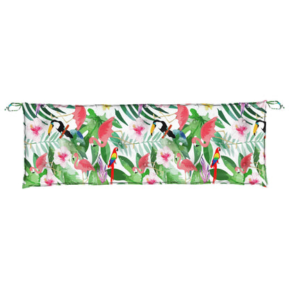 Tuinbankkussens 150X50X7 Cm Stof Meerkleurig 150 cm Groen en roze