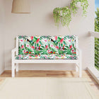Tuinbankkussens 2 st 150x50x7 cm polyester meerkleurig