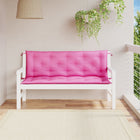 Tuinbankkussens 2 st 150x50x7 cm roze