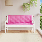 Tuinbankkussens 2 st 150x50x7 cm roze