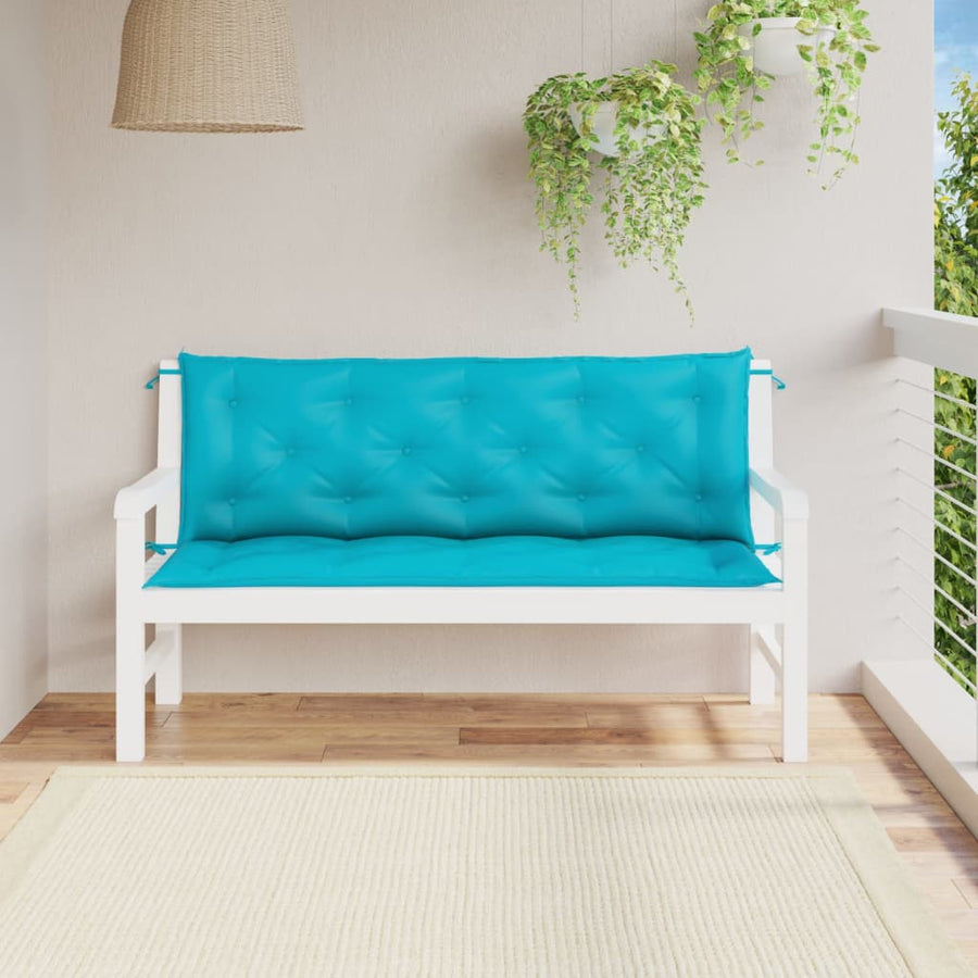 Tuinbankkussens 150X50X7 Cm Stof 150 cm Turquoise
