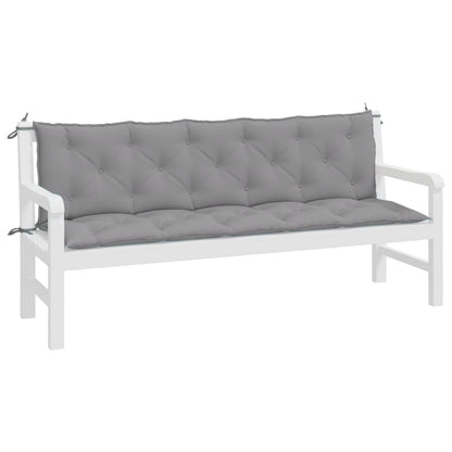 Tuinbankkussens 2 St 180X50X7 Cm Oxford Stof Grijs