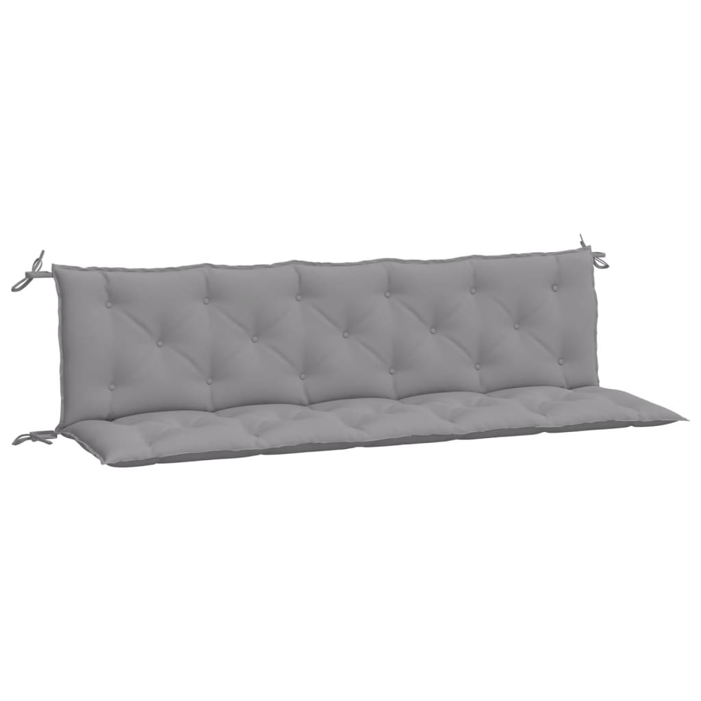 Tuinbankkussens 2 St 180X50X7 Cm Oxford Stof Grijs