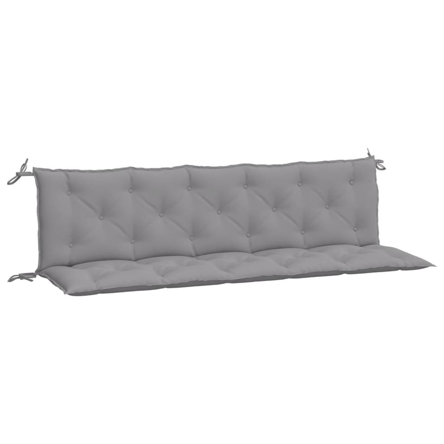 Tuinbankkussens 2 St 180X50X7 Cm Oxford Stof Grijs