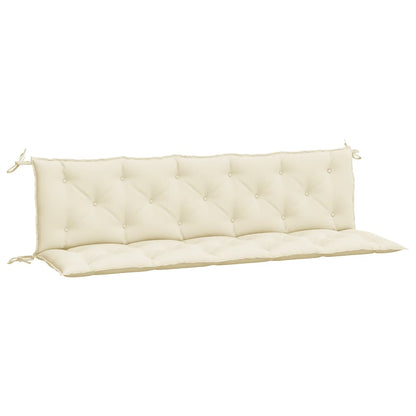Tuinbankkussens Oxford Stof Wit 180 x 50 x 7 cm Crème