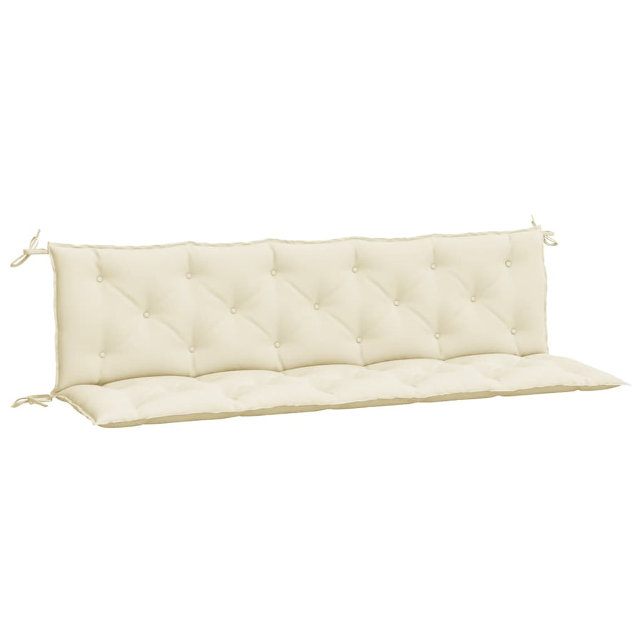 Tuinbankkussens Oxford Stof Wit 180 x 50 x 7 cm Crème