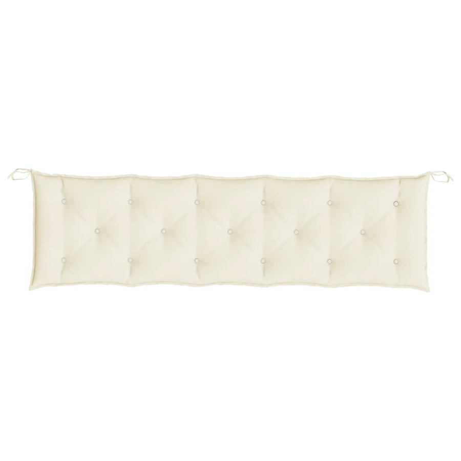 Tuinbankkussens Oxford Stof Wit 180 x 50 x 7 cm Crème