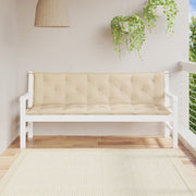 Tuinbankkussens 2 st 180x50x7 cm beige oxford stof