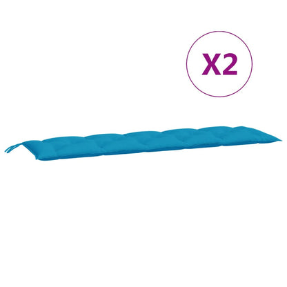 Tuinbankkussens 2 St 180X50X7 Cm Oxford Stof Lichtblauw