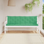 Tuinbankkussens 2 st 180x50x7 cm groen