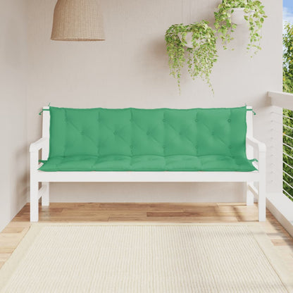 Tuinbankkussens 2 St 180X50X7 Cm Oxford Stof Groen Groen