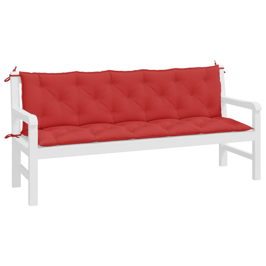 Tuinbankkussens 2 St 180X50X7 Cm Oxford Stof Rood