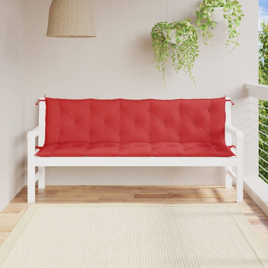 Tuinbankkussens 2 St 180X50X7 Cm Oxford Stof Rood