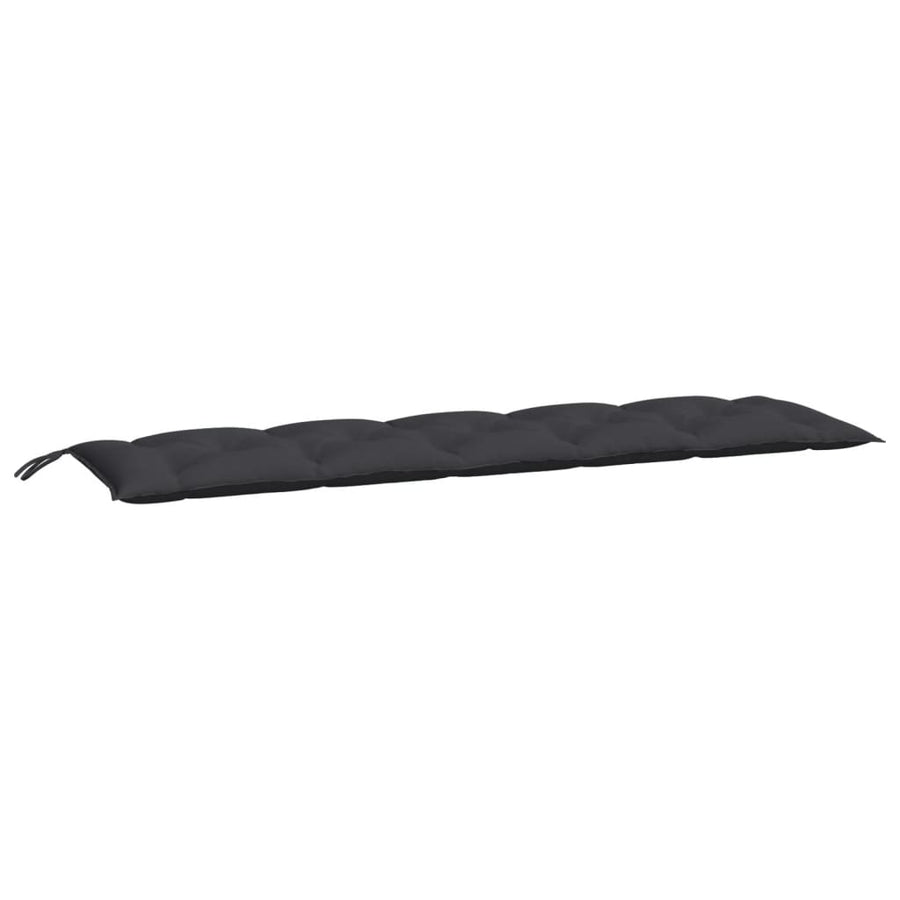 Tuinbankkussens 2 St 180X50X7 Cm Oxford Stof Zwart