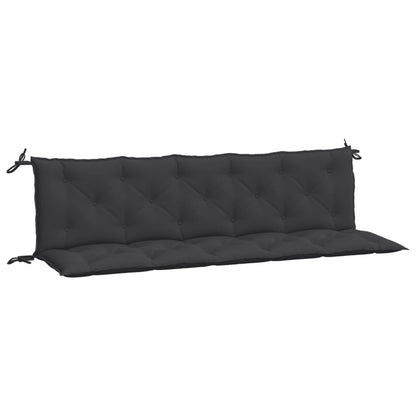 Tuinbankkussens 2 St 180X50X7 Cm Oxford Stof Zwart