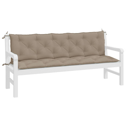 Tuinbankkussens 2 St 180X50X7 Cm Oxford Stof Taupe