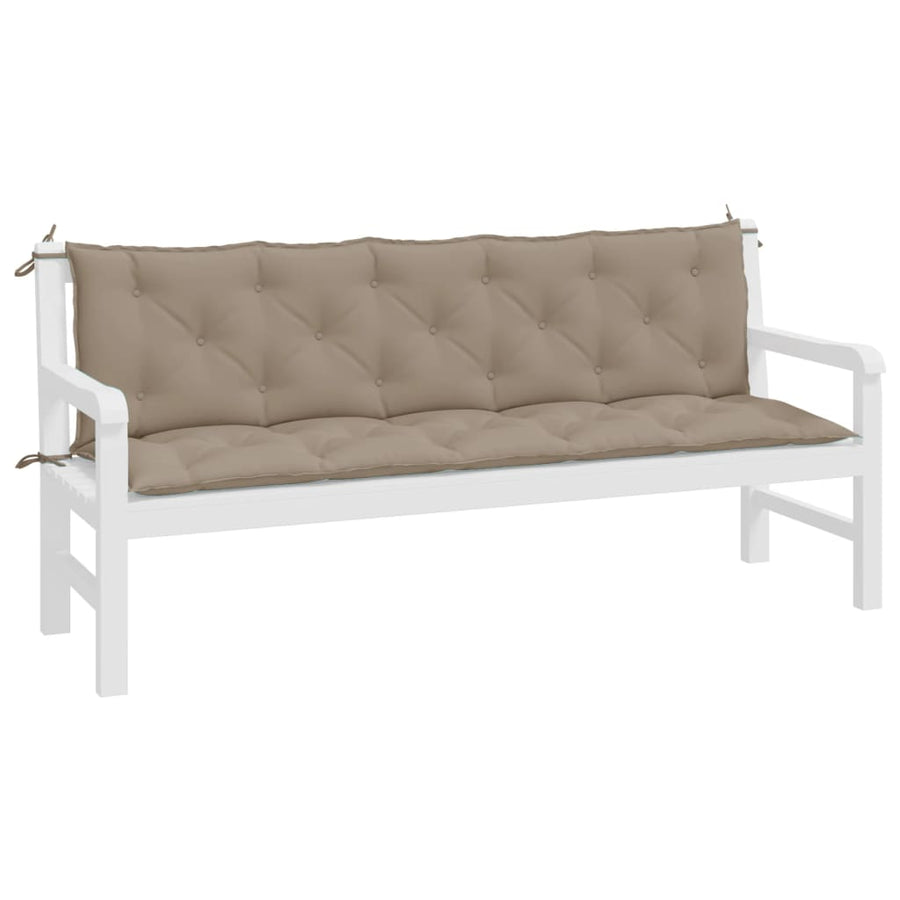 Tuinbankkussens 2 St 180X50X7 Cm Oxford Stof Taupe